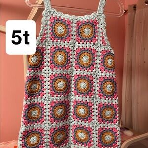 Zara Kids Crochet Dress - Pink, Blue, Orange, Gray